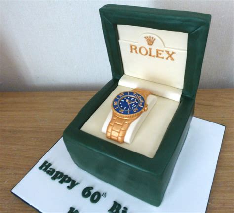 rolex watch box cake|rolex birthday cake.